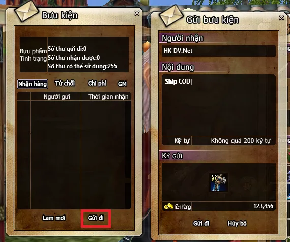 Bưu kiện (Ship COD)